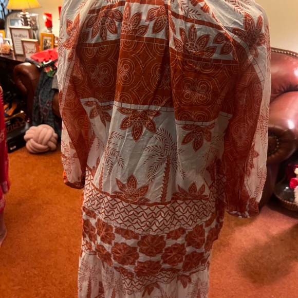 Johnny Was Jade Silk Pull-On Midi Skirt and Top Small - Picture 6 of 12